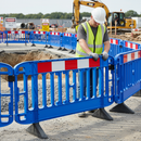 Premium Heavy Duty Injection Moulded Safety Barrier - Strong and Lightweight with Couplers for Versatile Setup