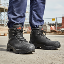Premium Waterproof Ankle Safety Boot with Composite Toe Protector and Breathable Liner for Industrial Use