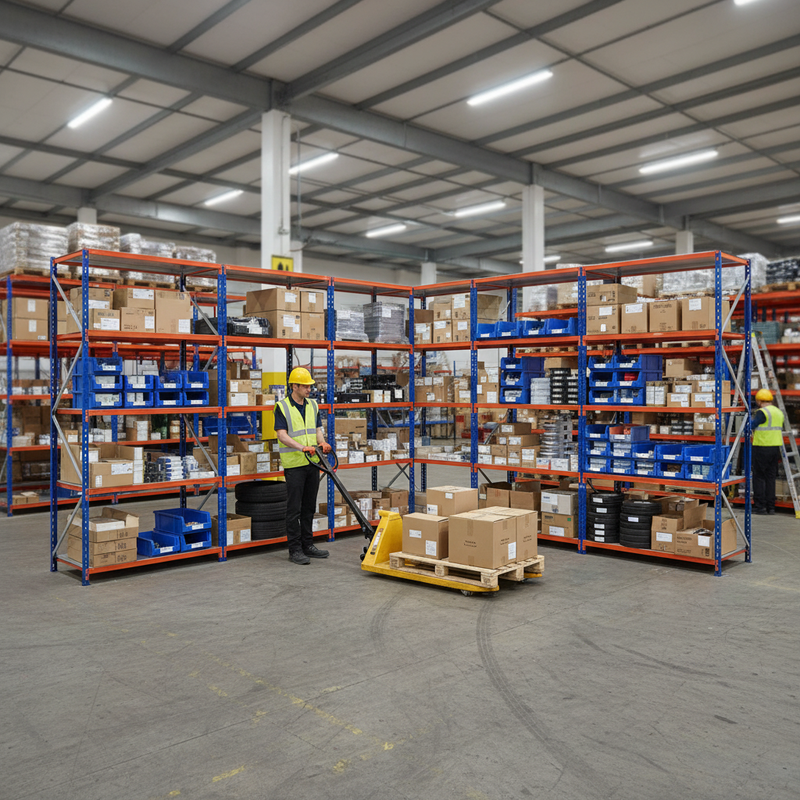 Heavy Duty 5x Industrial Shelving - 1980mm High - 340kg Capacity - Steel Construction