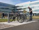 Premium Double-Sided Bicycle Rack - Galvanised Steel with Custom Paint Options for Enhanced Bike Parking Capacity