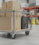 100mm Heavy Duty Swivel Bolt Hole Castor with Grey TPR