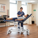 Premium 3-Section Electric Treatment Table with Retractable Wheels and 225kg Safe Working Load
