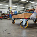 150mm Heavy Duty Braked Swivel Plate Castor with Ball Bearings