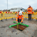 Premium Open Manhole Safety Frame with Adjustable Design and Durable Steel Construction for Enhanced Site Safety