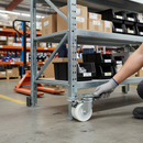 50mm Braked Swivel Plate Castor with Twin Wheels for Heavy Duty Use