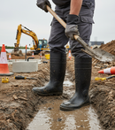 Premium Heavy Duty Full Safety Wellingtons with Steel Toe Cap, Waterproof Design, and Antistatic Features for Industrial Use