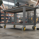 160mm Heavy Duty Fixed Plate Castor with Polyurethane Wheels