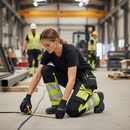 Premium Women's Hi-Vis Trousers with 4-Way Stretch, Holster Pockets, and Ventilation for Comfort and Visibility