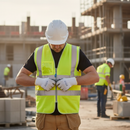Premium High-Visibility Zip-Up Safety Vest in Hi-Vis Yellow - Water-Repellant, Reflective, and Durable Design with Secure Fit