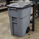 Grey Wheeled Waste Bin – 190 Litre Capacity with Heavy-Duty Casters