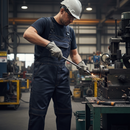 Heavy Duty ARC Flash & Fire Retardant Bib & Brace with Kneepad Pockets - Dark Navy