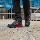 Premium Metal-Free Safety Shoe with Composite Toe Cap and Rubber Outsole for Industrial and Warehouse Use
