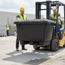Premium 250L Economy Fork Lift Mortar Tub - Durable UV Resistant Recycled MDPE Construction