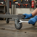 100mm Heavy Duty Swivel Plate Castor with Grey TPR Wheels