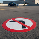 Premium No Left Turn Preformed Thermoplastic Road Marking for Enhanced Traffic Control and Safety