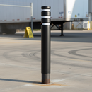 Premium Plastic Bollard with Steel Core, 100% Recycled Material, Anti-Ram Model for High-Impact Protection