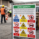 Custom Site Safety Sign – 9 Messages – Durable Correx – Industrial Use