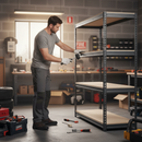 Heavy Duty Garage Shelving - 1600mm High - 500kg Capacity - Grey