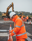 Premium High-Visibility Breathable PU Jacket with Concealed Hood, Full Zip Front, and Reflective Material for Enhanced Safety