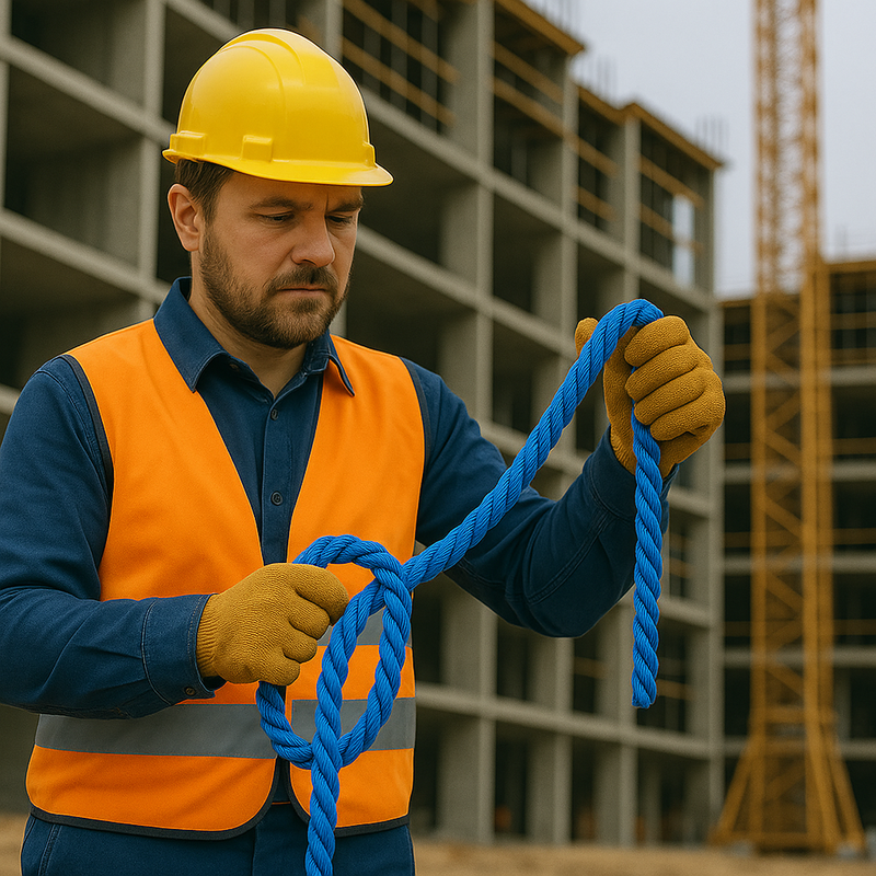 14mm Blue Polypropylene Rope 3 Strand - 50m Weatherproof Coil