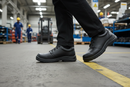 Premium Micro-Fibre Tie Shoe S2 with Steel Toe Cap, Shock Absorber Heel, and Slip-Resistant Sole