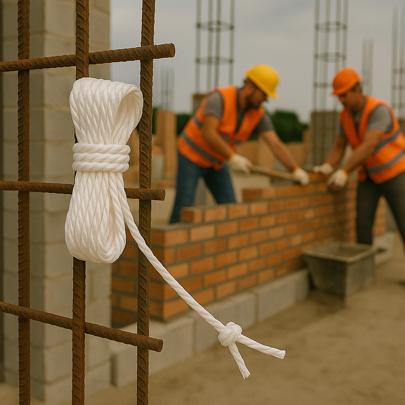 6mm White Polypropylene Rope – Super Strong, Waterproof & Lightweight – 75m Mini Coil