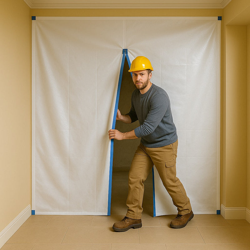 Flame Retardant Polythene Sheeting – White, 4m x 50m, 500 Gauge, LPS 1207