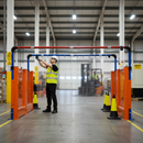 Premium Cantilever Crossbar with Elbow Fixing - Ideal for Tight Spaces, 1.6m Long, Available in Red/White and Blue/White