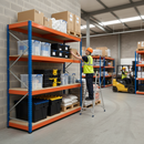 Heavy Duty Industrial Shelving - 3050mm High - 800kg Load Capacity - Chipboard