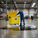 Premium Oil Only Spill Kit 4 Wheel PE Bin - 1000L Capacity
