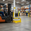 Premium 76mm Corner Guard with Under Run Protection for Forklift Safety - High-Quality Professional Grade for Industrial and Commercial Applications