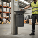 Premium Outdoor Litter Bin with 40L Capacity, Flared Top Design for Green Spaces and Public Areas