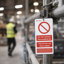 Safety Scaffold Tie Tags – 80mm x 150mm – Double Sided PVC – Industrial Use