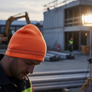 Premium Reflective Beanie with Fluorescent Colors and Soft Acrylic for Comfort and Visibility