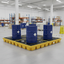 Heavy Duty Drum Bunded Workfloor for Safe Storage of 4 Drums