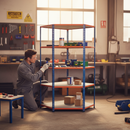 Heavy Duty Industrial Corner Shelving - 1980mm High - 340kg Capacity - Chipboard