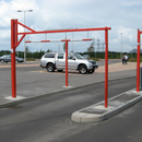 Premium Swing Height Restrictor Barrier - 2.05m Standard Clearance with Optional Knock Bar and Warning Sign