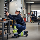 Premium Hi-Vis Women's Trousers with Stretch Panels and Knee Pad Pockets for Industrial Use