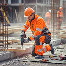 High-Performance Safe Trousers with Kneepad Pockets - Hi-Vis Orange/Dark Anthracite