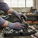 Premium Nitrile Coated Dry Handling Gloves with Dot Grip