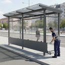 Premium Front Wind Protector Made of 2mm Thick Galvanised Steel for Milan Shelters in 2.5m and 5m Lengths
