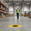 Premium Slip-Resistant Floor Sign - 430mm - Eye Protection Must Be Worn for Workplace Safety