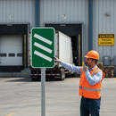 Professional Countdown Distance Marker Sign - 300 Yards, Three Color Options for Enhanced Road Safety