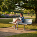 Premium Outdoor Mild Steel Bench - Durable, Classic Design for Public Spaces - High-Quality Professional Grade for Industrial and Commercial Applic...