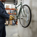 Premium Fixed Wall Mounted Bike Rack - Galvanised Steel for One or Two Bikes with Easy Installation