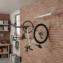 Premium Heavy Duty Wall Hanging Bicycle Rack with Sturdy Steel Hooks and Anti-Theft Features for All Tyre Widths