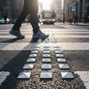 Premium Metallic Road Studs for Pedestrian Crossings - Durable Aluminium or Stainless Steel for Enhanced Visibility