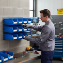 Premium Louvre Panel Kit with 12x Durable Pick Bins for Organized Storage