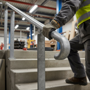 Premium Heavy Duty Hand Rail Extension 42mm Dia. Galvanised Steel for Armco Barrier Safety