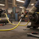 Premium 20bar Yellow TPE Compressor Hose - Lightweight, UV Resistant, Abrasion Resistant with Oil Mist Liner